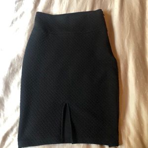 Black pencil skirt